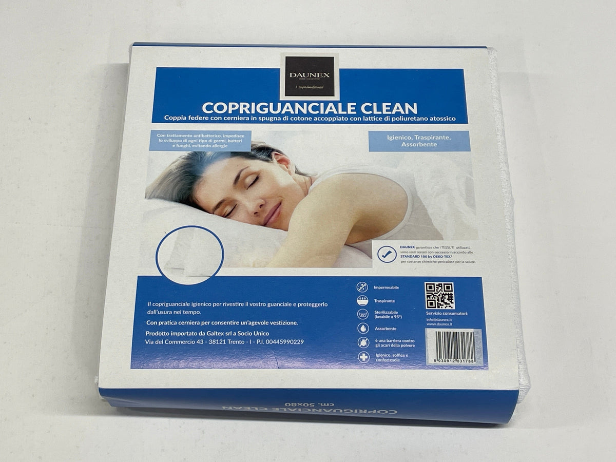 Coppia copriguanciale clean con cerniera - Daunex