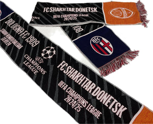 Sciarpa FC Shakhtar Donetsk Ufficiale del Bologna FC1909 CHAMPIONS LEAGUE