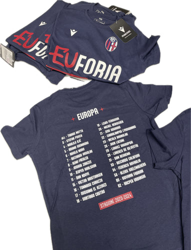 T-SHIRT maglia Euforia Bologna FBC1909 cotone 100% Ufficiale macron