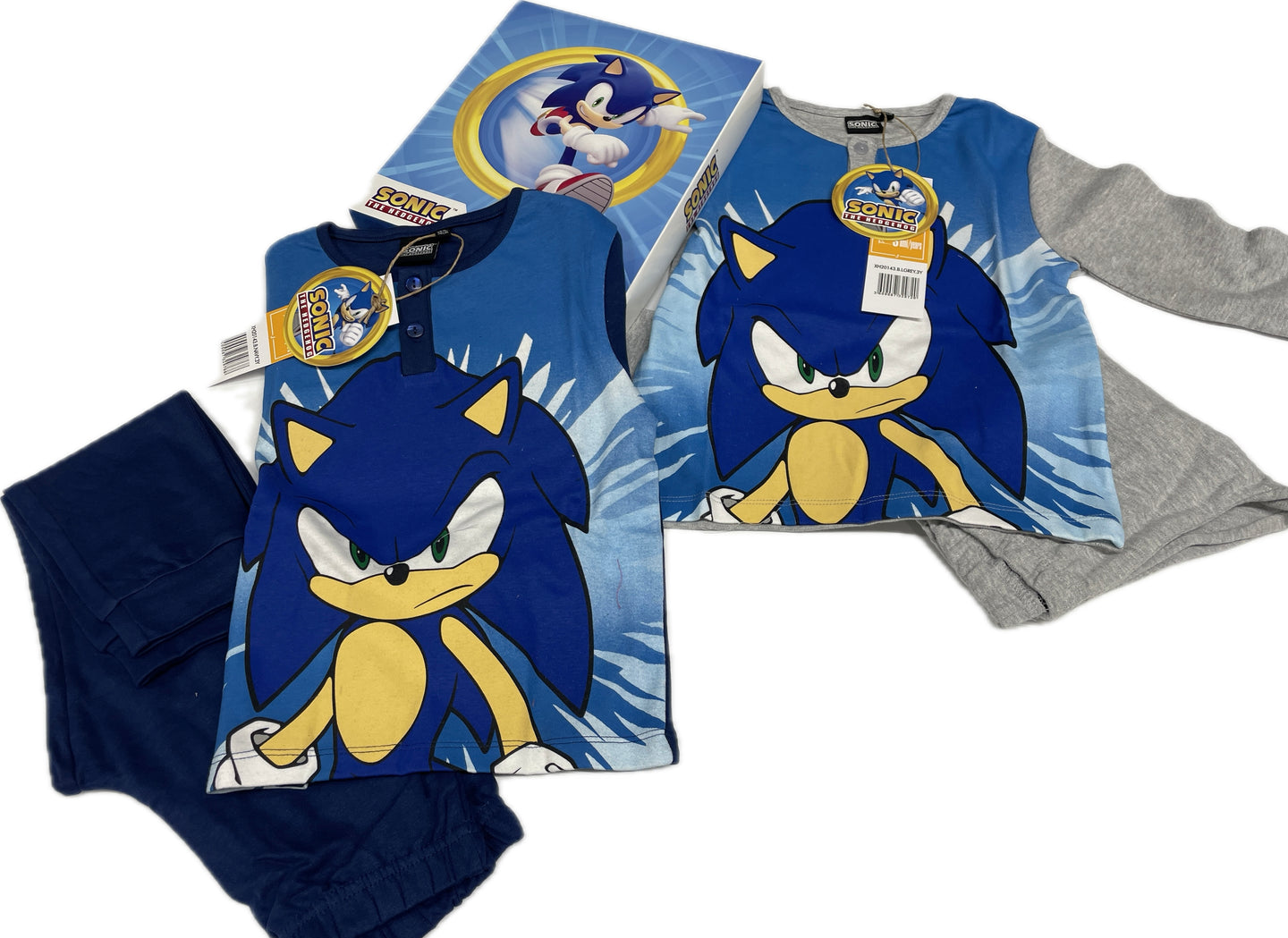 Pigiami Sonic the Hedgehog cotone caldo 100%