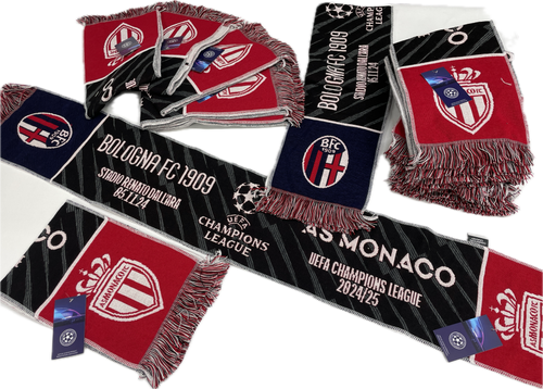 Sciarpa As Monaco Ufficiale del Bologna FC1909 CHAMPIONS LEAGUE