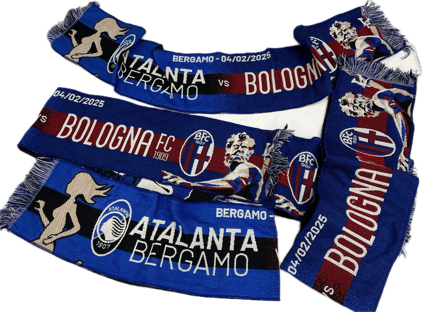 Sciarpa Coppa Italia Atalanta Bergamo Vs Bologna BFC1909 24/25 Ufficiale Vittoria