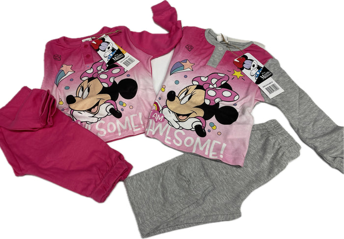 Pigiama Minnie Mouse cotone caldo 100%