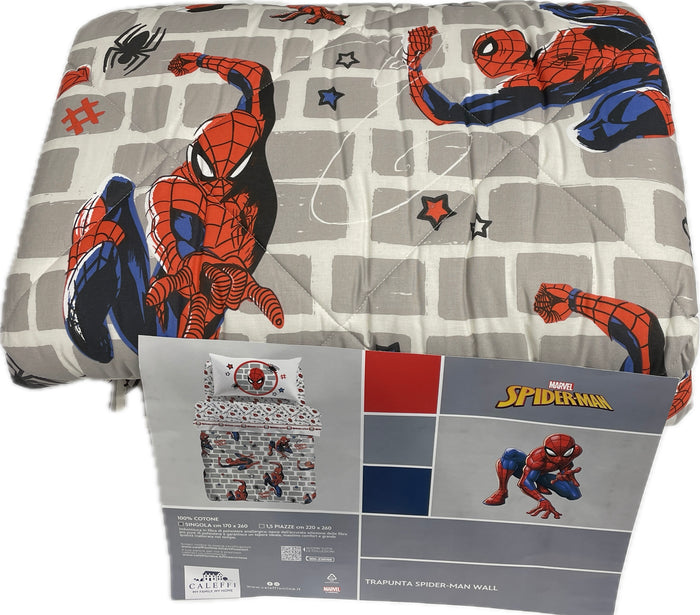 Trapunta Spider-man Caleffi cotone 100%