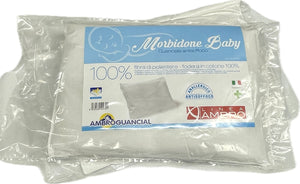 Guanciale lettino asilo 40x60 Biancaluna fodera 100% cotone antisoffoco