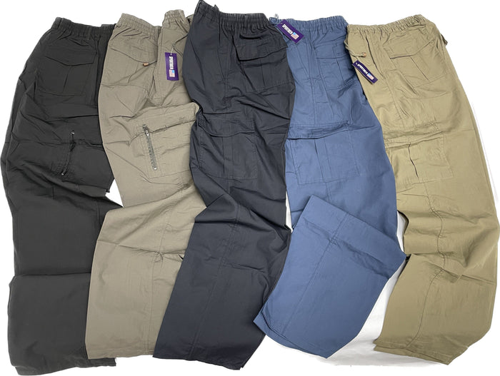 Blanko Moda Pantaloni 100% cotone con elastico in vita e tasconi Magazzinieuropa