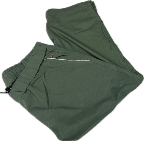 Fratelli Campagnolo Pantalone tuta donna verde in cotone Magazzinieuropa