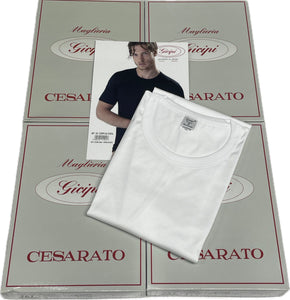 Maglificio Mare T-shirt intima filo di scozia Mezza manica Uomo Magazzinieuropa