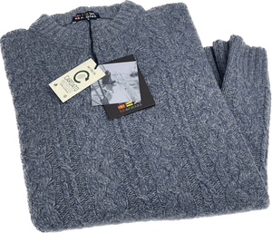 Maglificio Rodes srl Maglione treccia da uomo misto lana uomo Re del mare made in Italy Magazzinieuropa