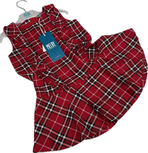 Melby by F.lli Campagnolo Vestito tartan scozzese bimba Natale Magazzinieuropa