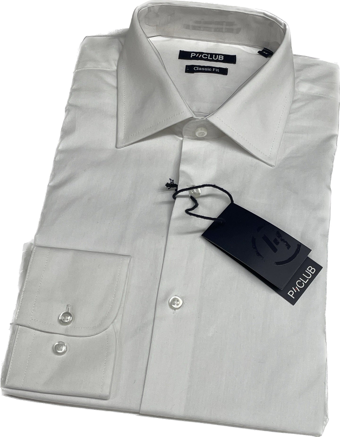 St international Camicia bianca 100% cotone P-Club Magazzinieuropa