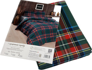 Daunex Copripiumino Tartan Rosso e Verde Daunex 100% cotone Magazzinieuropa