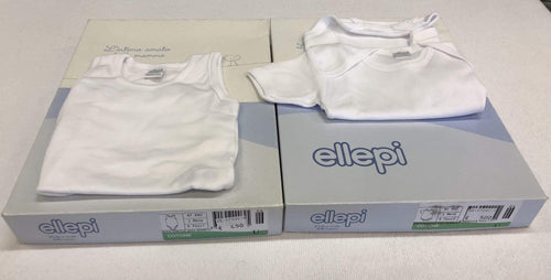 Body Ellepi neonato canottiera cotone 100% Spalla larga estivo