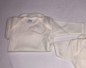 Body neonato manica lunga lana-cotone