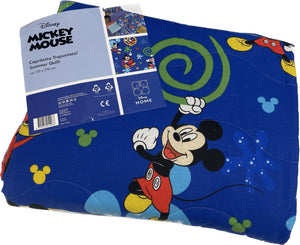 Hermet srl Copriletto quilt Disney cotone 100% Mickey Mouse Magazzinieuropa