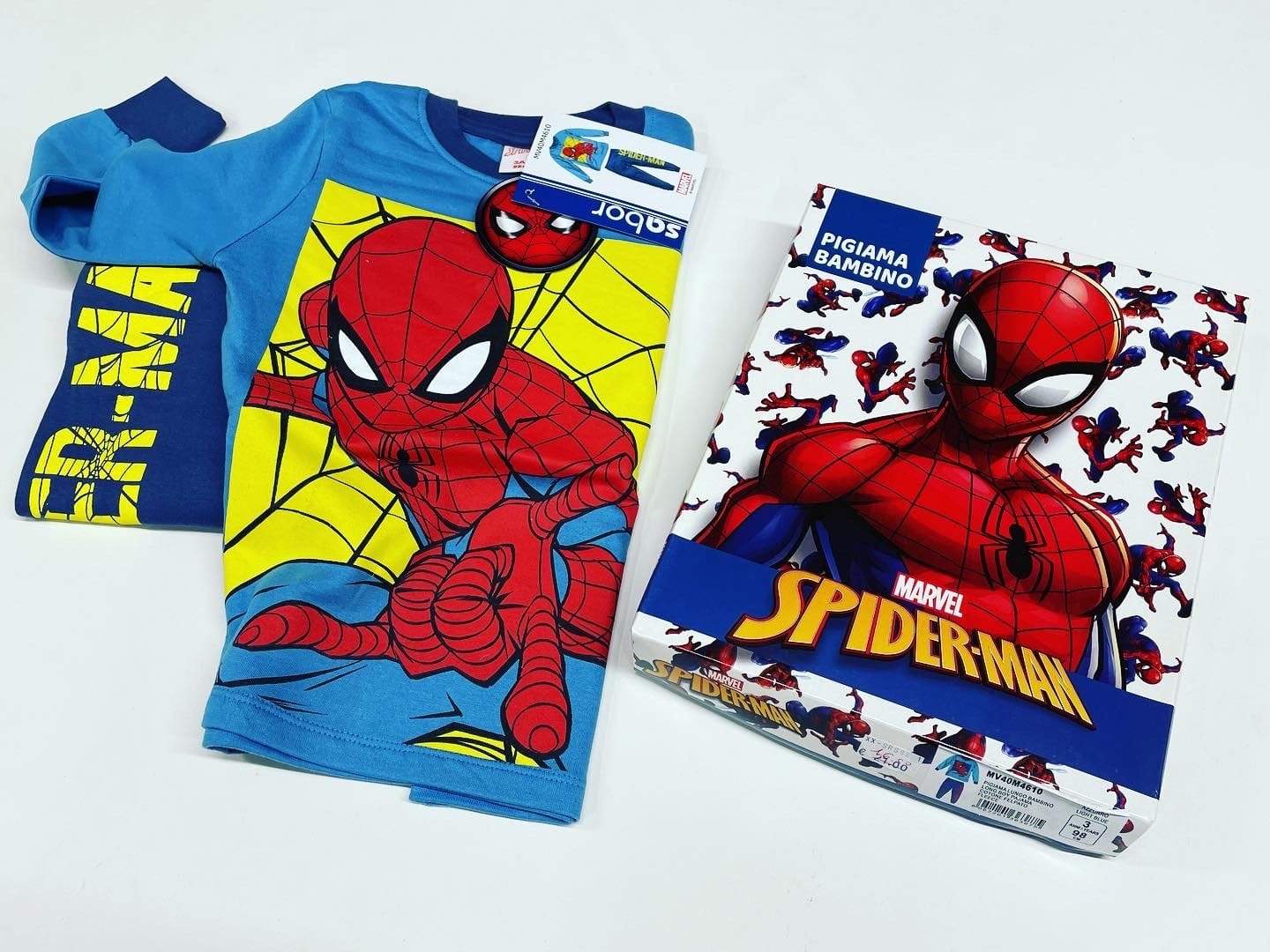 Sabor Pigiama Spiderman 8-10 anni caldo cotone Magazzinieuropa